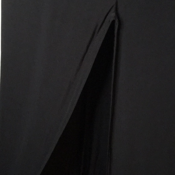 Plus Black WideLeg Slinky Trouser - Picture 5 of 6